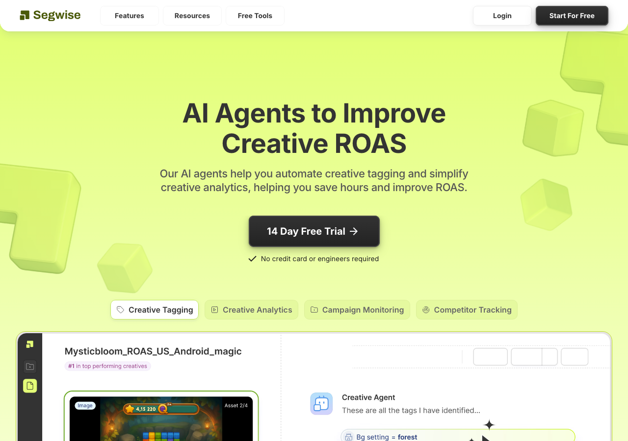 Screenshot of Segwise