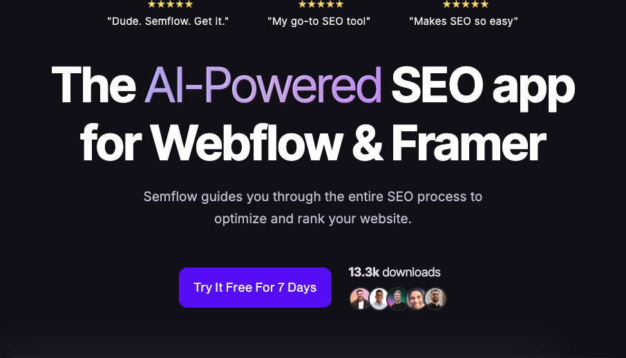 Screenshot of Semflow