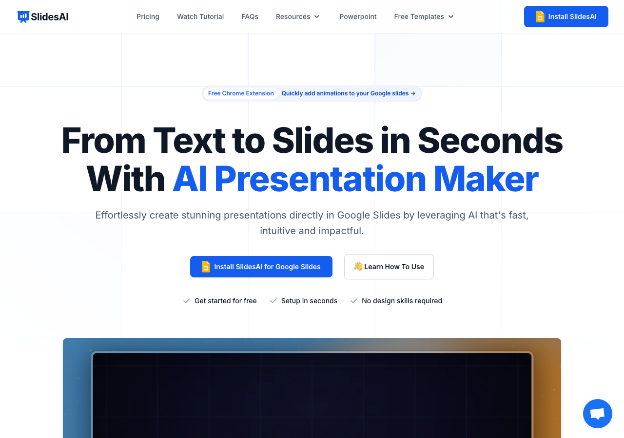 SlidesAI main image - Transforming your ideas into stunning presentations