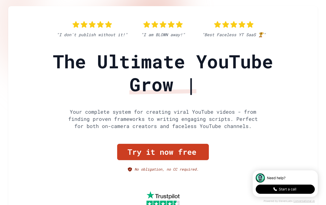 Screenshot of Subscribr