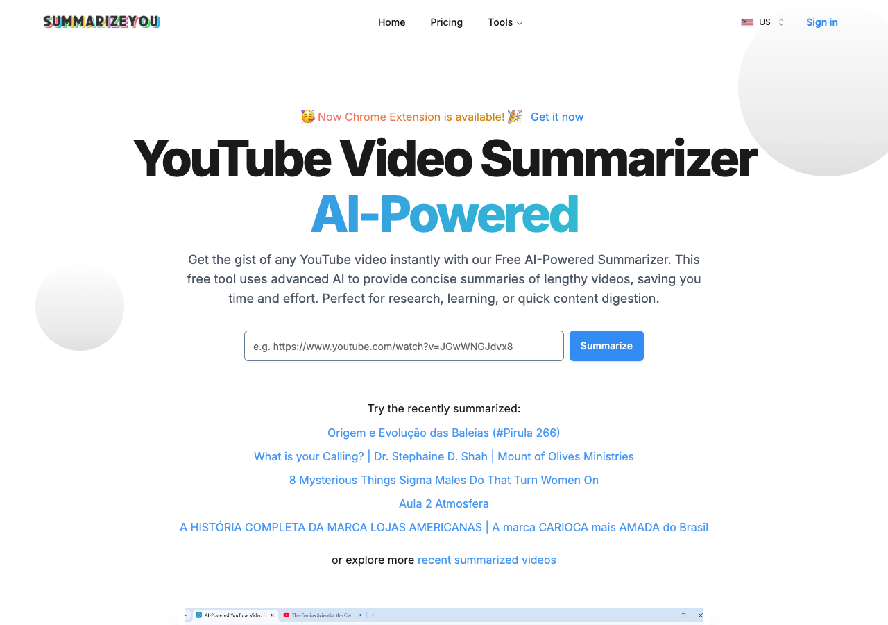 SummarizeYou main image - Summarize any text with ease