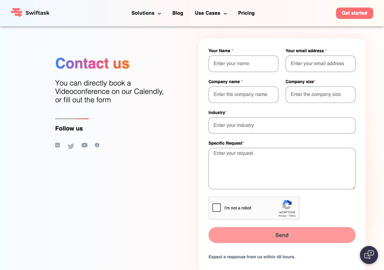 Screenshot of Swiftask