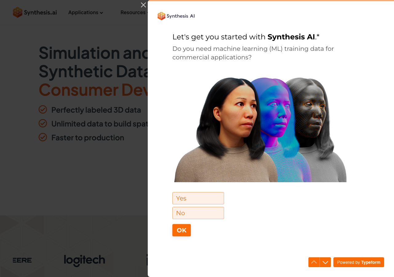 Synthesis AI main image - Empowering AI-driven content generation
