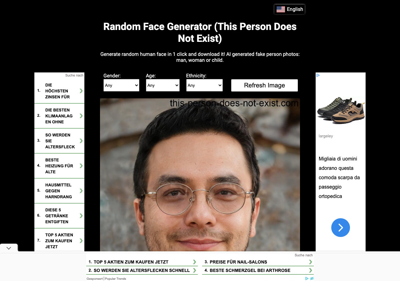 This Person Does Not Exist main image - Generating realistic AI-generated faces