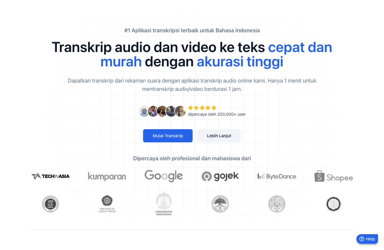 Transkrip.com main image - Effortless Transcription Solutions