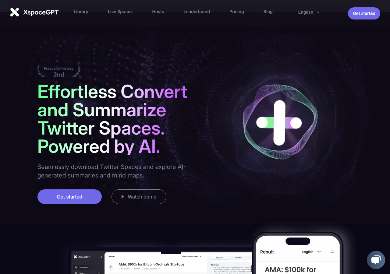 Screenshot of XspaceGPT