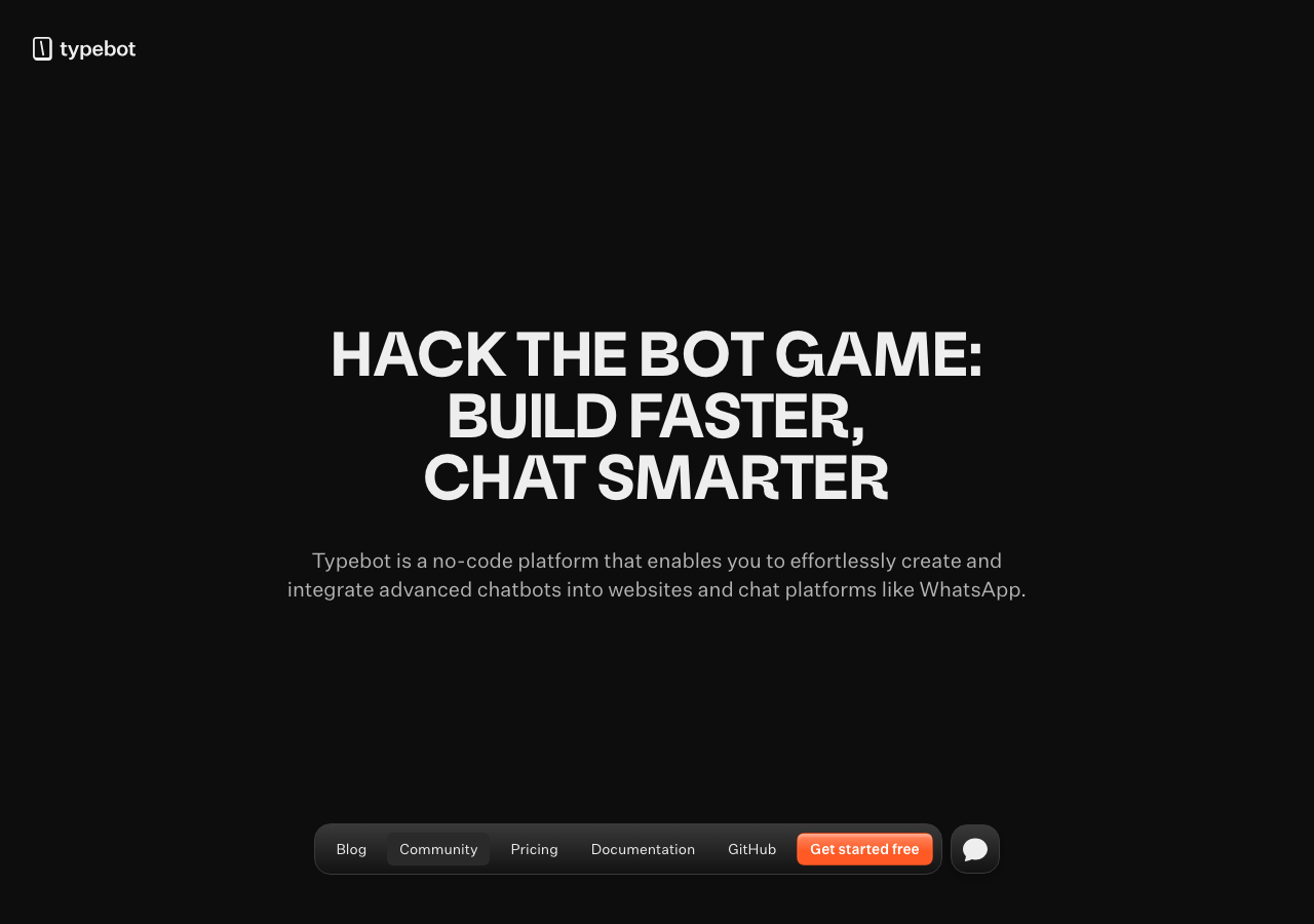 Typebot main image - Transforming text with AI