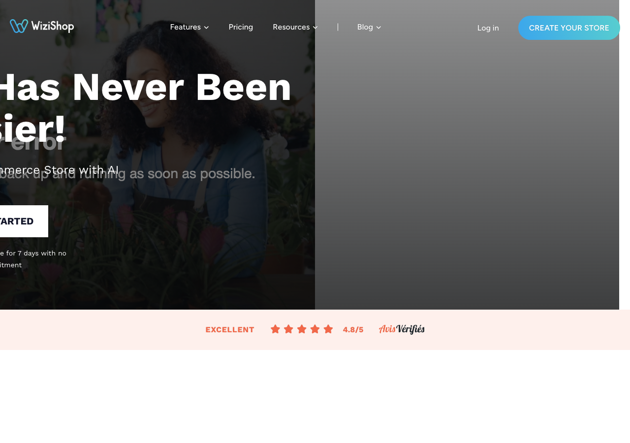 Screenshot of WiziShop