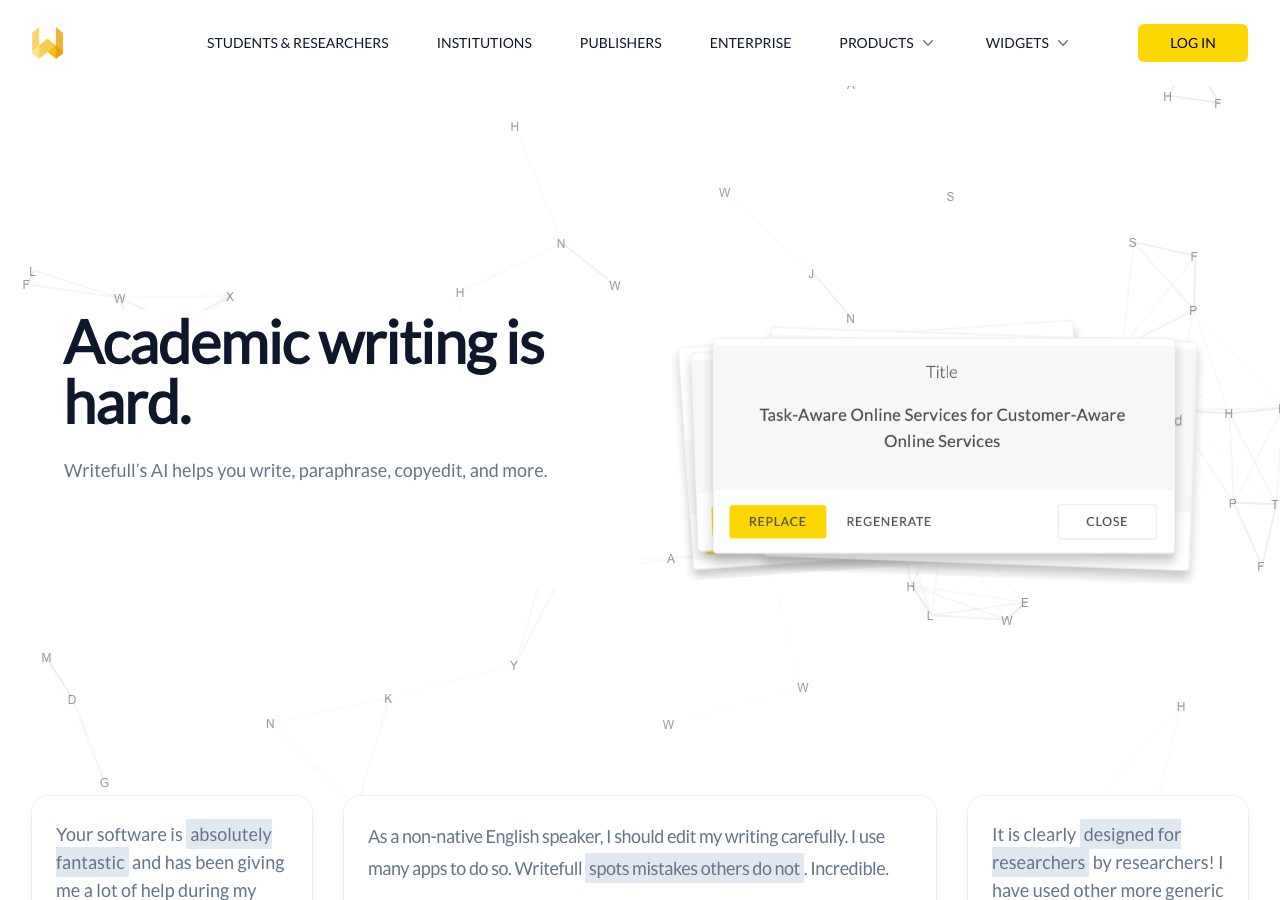Writefull main image - Empower your writing