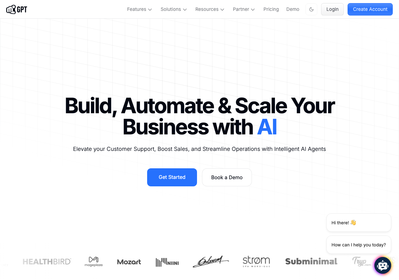 Screenshot of YourGPT AI