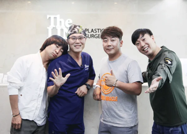 개그맨 한현민·이재형·정진욱 더라인성형외과 방문 - 더라인성형외과