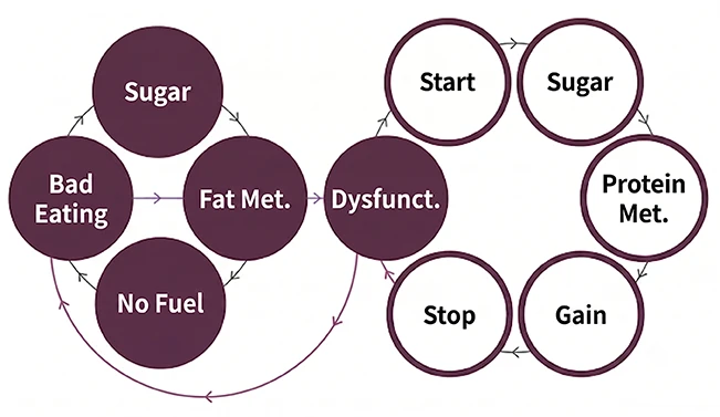 The vicious cycle of suppressed fat metabolism caused by irregular eating habits - TheLINE Plastic Surgery