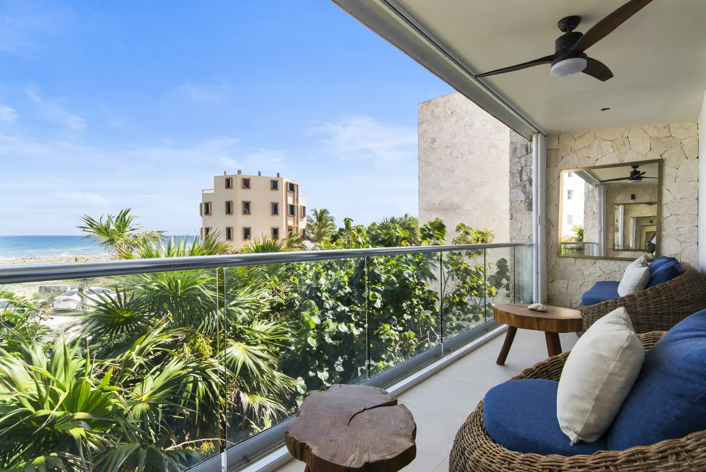 Best Ocean View, Turnkey 2 Bed Santamar, Private Beach Club | Rooflia