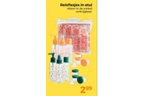 reisflesjes in etui