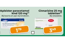 ekpleister paracetamol kind 120 mg