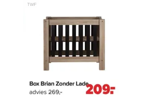 box brian zonder lade