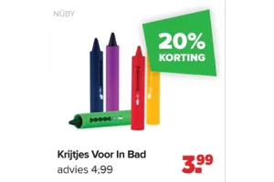 krijtjes voor in bad