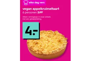 vegan appelkruimeltaart