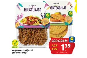 vegan groenteschijf