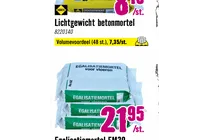 lichtgewicht betonmortel