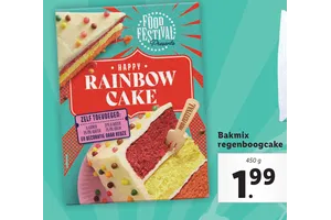 bakmix regenboogcake