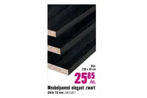 meubelpaneel elegant zwart