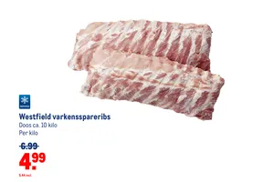 westfield varkensspareribs