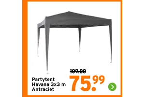 partytent havana 3x3 m antraciet