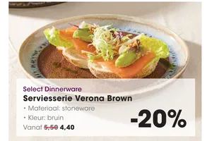 serviesserie verona brown