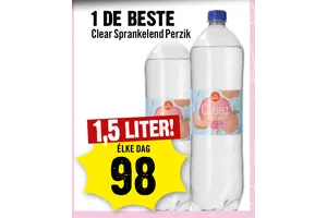 clear sprankelend perzik