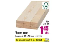 vuren ruw