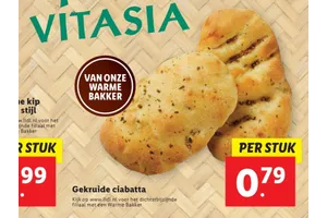 gekruide ciabatta