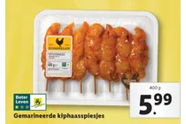 gemarineerde kiphaasspiesjes