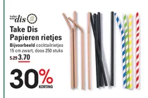 papieren rietjes