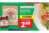 pizza bodem of saus