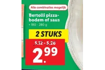 pizza bodem of saus