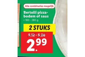 pizza bodem of saus