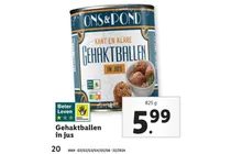 gehaktballen in jus