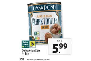 gehaktballen in jus