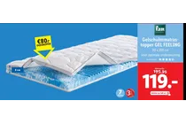 gelschuimmatras topper gel feeling