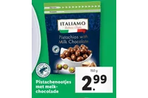 pistachenootjes met melk chocolade