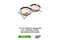 voerbakset met houder
