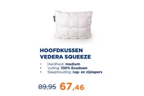 hoofdkussen vedera squeeze