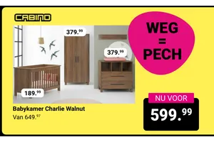 babykamer charlie walnut