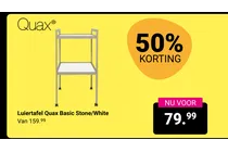 luiertafel quax basic stone white