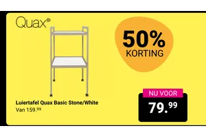 luiertafel quax basic stone white