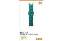 maxi jurk