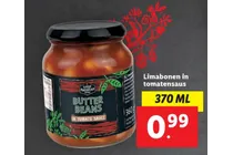 limabonen in tomatensaus