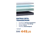 matras zeta traagschuim