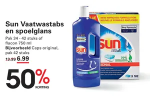 sun vaatwastabs en spoelglans